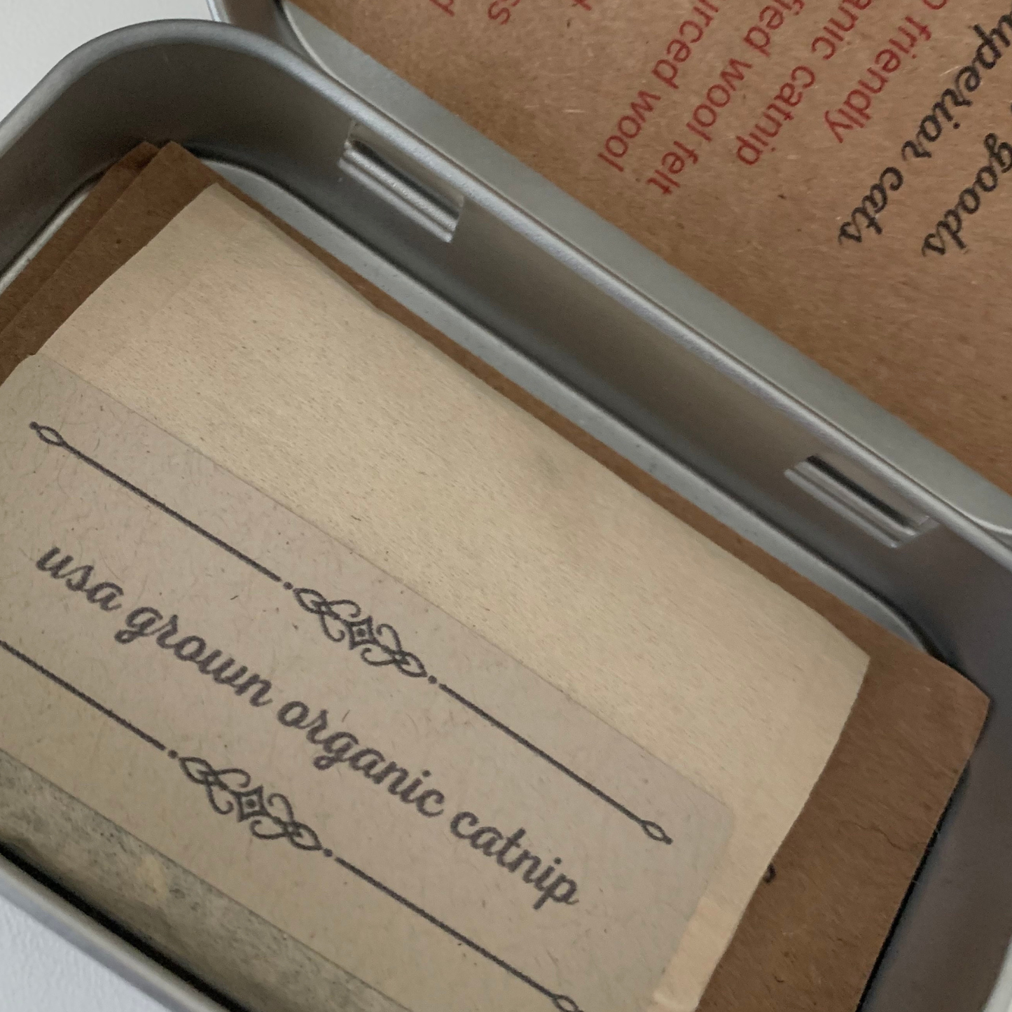 Organic Catnip Infused Wool Sardines