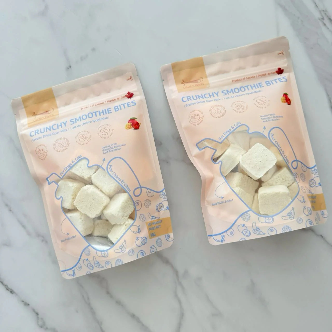 Crunchy Smoothie Bites - Mango + Apple