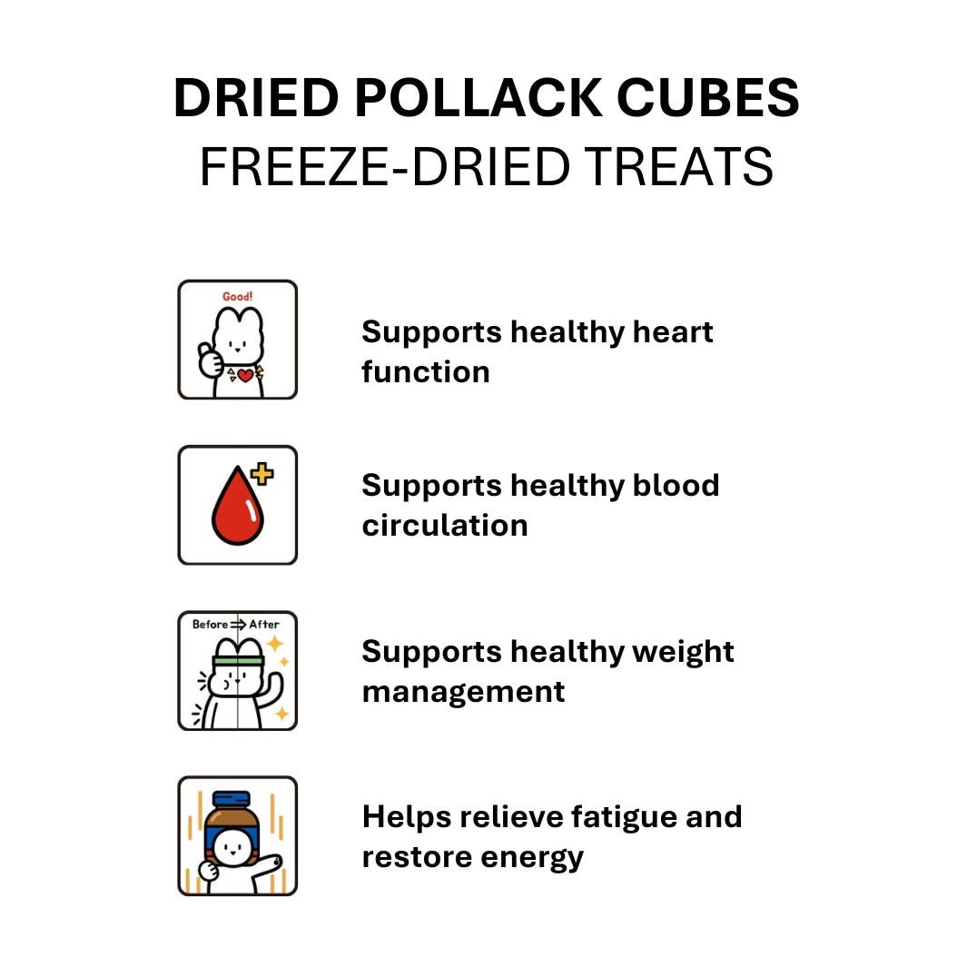 Freeze-Dried Pollack Cubes