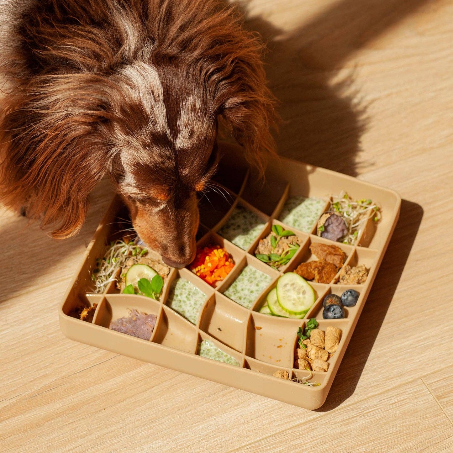 Wavies Slow Feeder Bowl - Mushroom