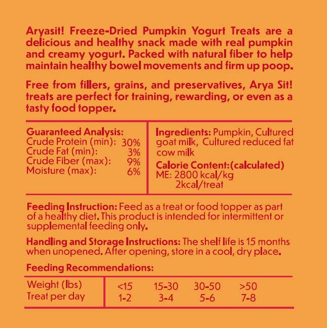Freeze-Dried Pumpkin Yogurt