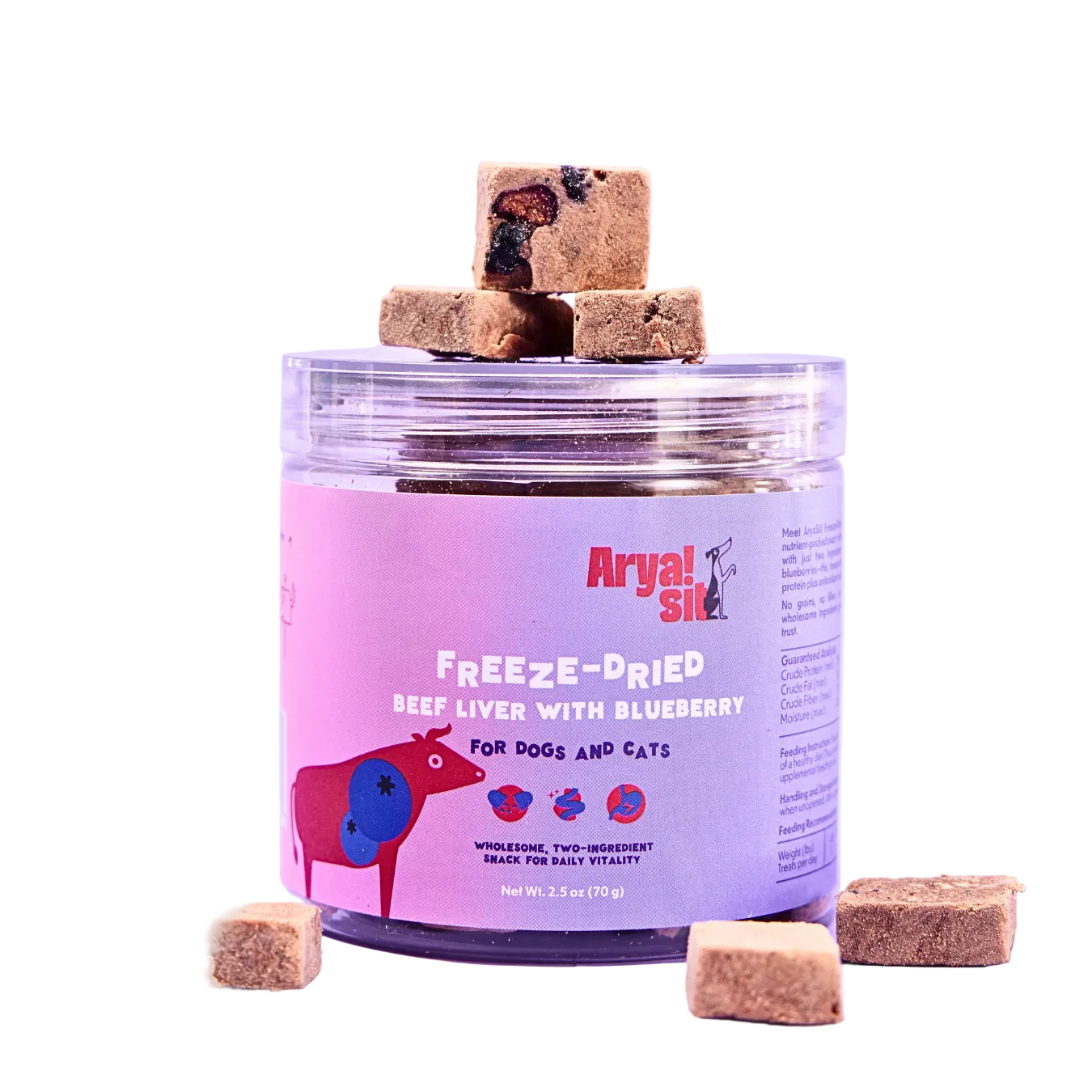 Freeze-Dried Beef Liver with Blueberry