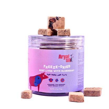 Freeze-Dried Beef Liver with Blueberry