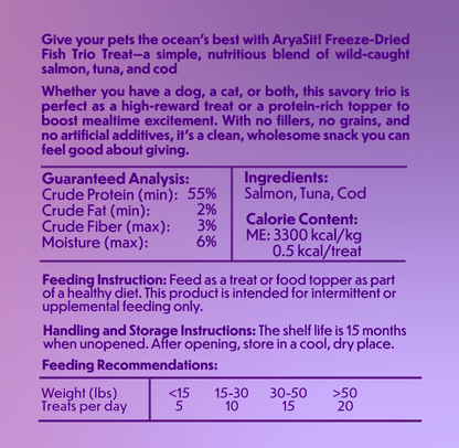 Freeze-Dried Fish Trio