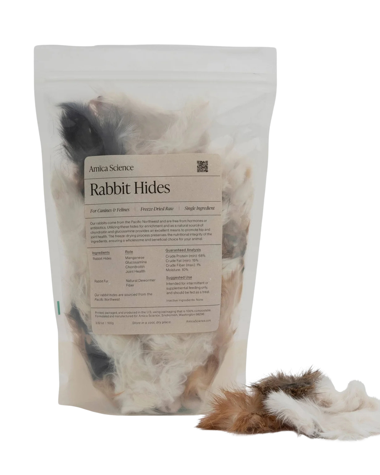 Freeze-Dried Rabbit Hides
