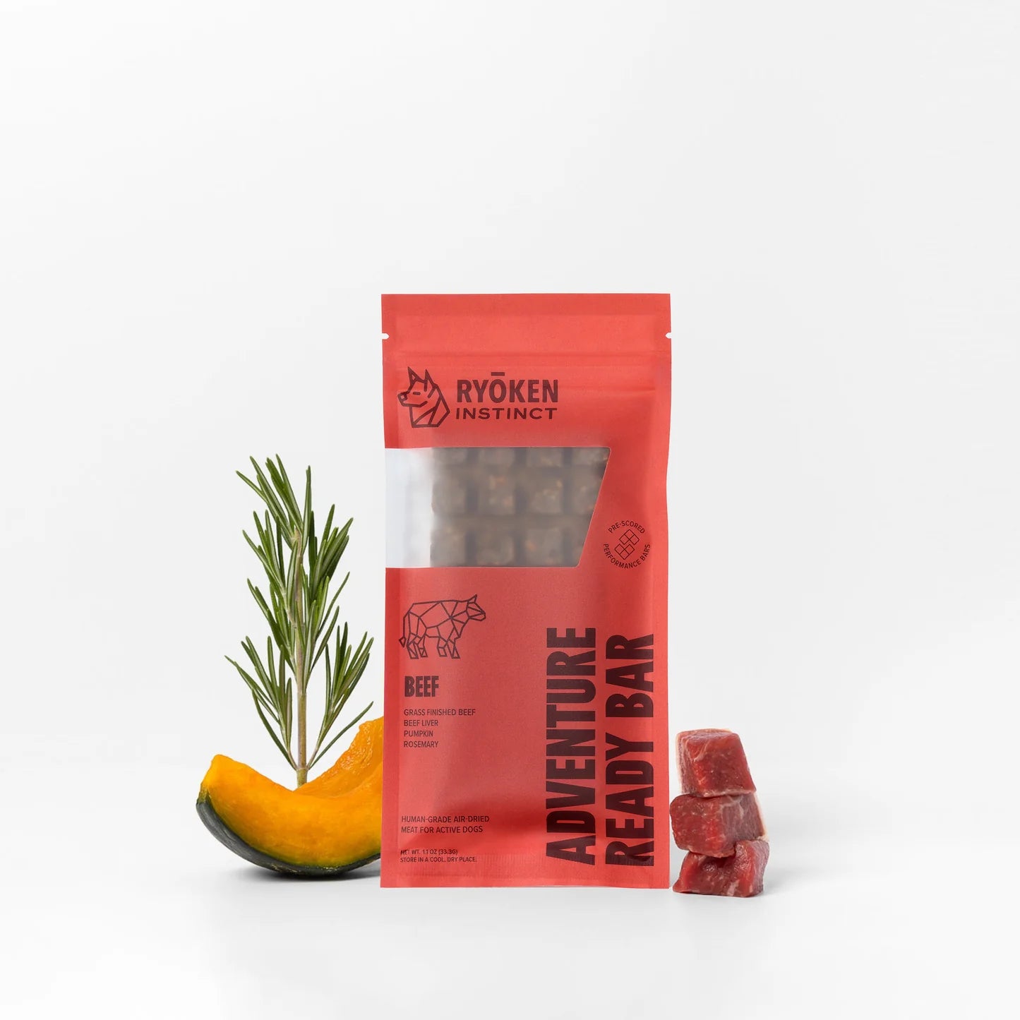 Beef Treat & Snack Bar for Active Dogs - Energy & Recovery