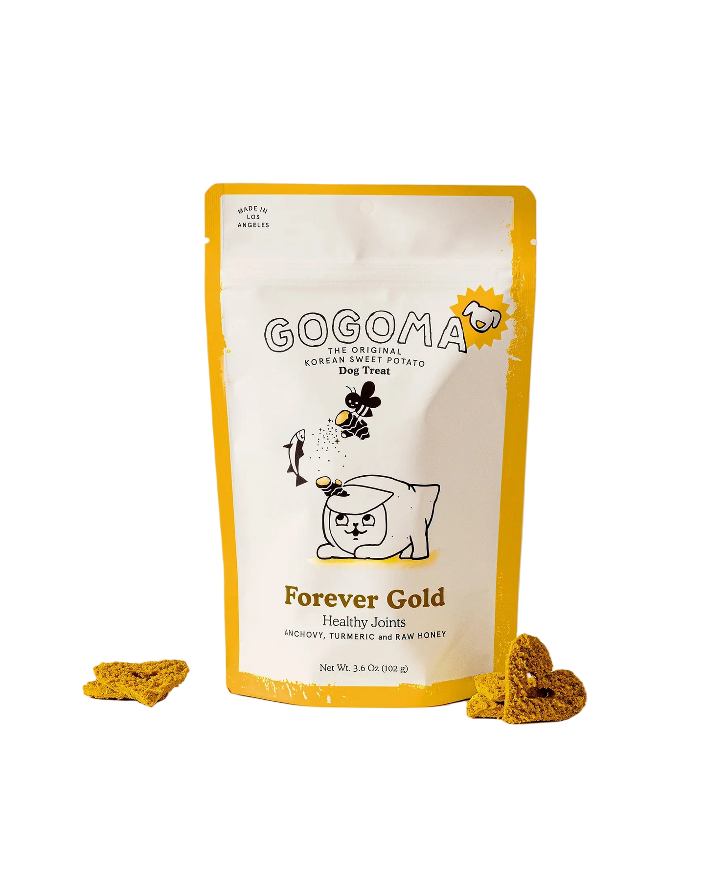 Forever Gold: Turmeric + Anchovy Treat for Mobility