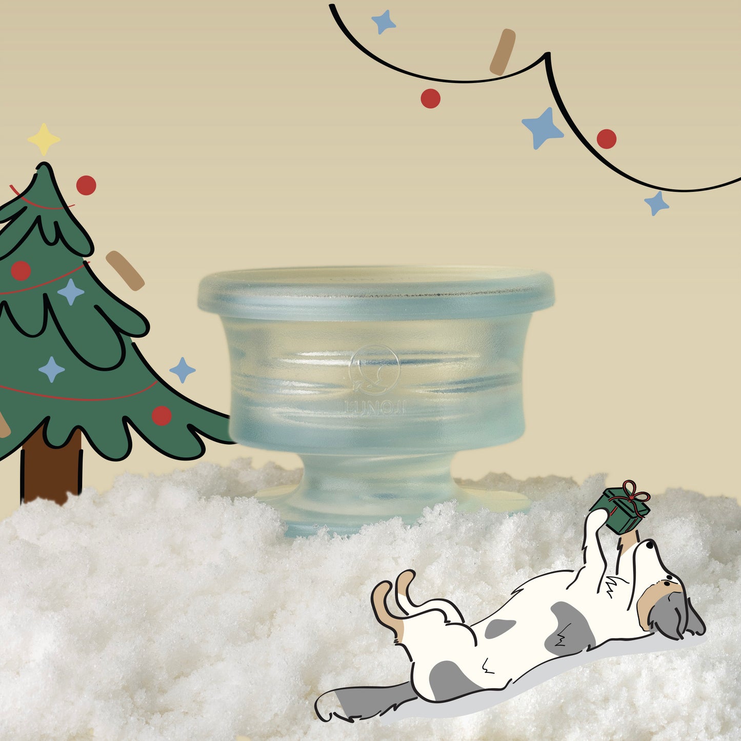 Glacier Ice Trove (Limited Edition): Enrichment Slow Feeder