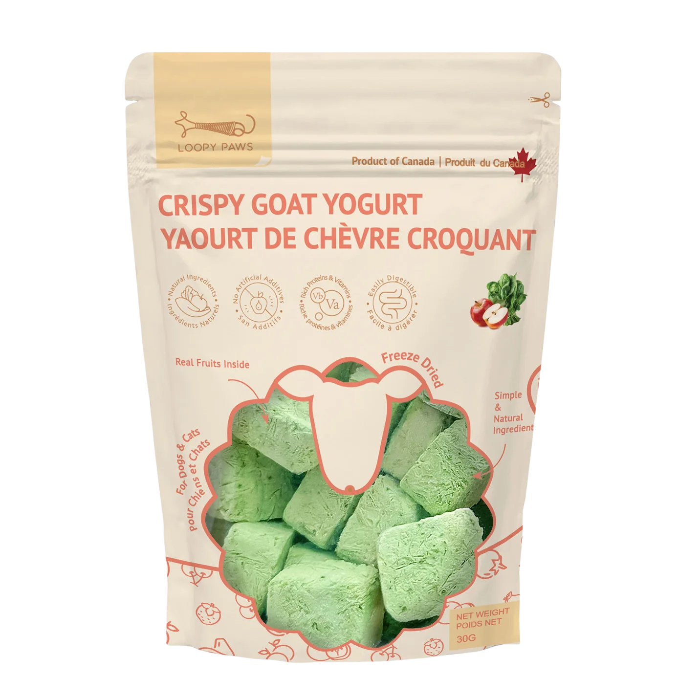 Crispy Goat Yogurt - Veggie + Apple