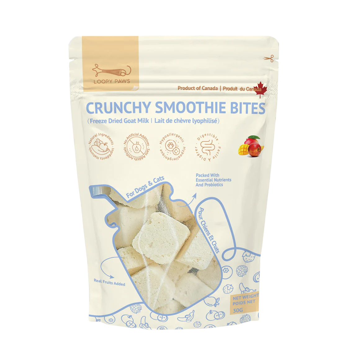 Crunchy Smoothie Bites - Mango + Apple