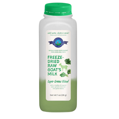Freeze-Dried Raw Goat Milk Topper - Super Greens Blend