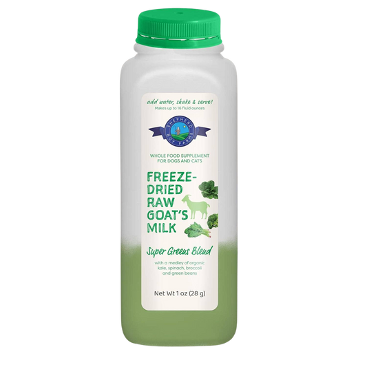 Freeze-Dried Raw Goat Milk Topper - Super Greens Blend
