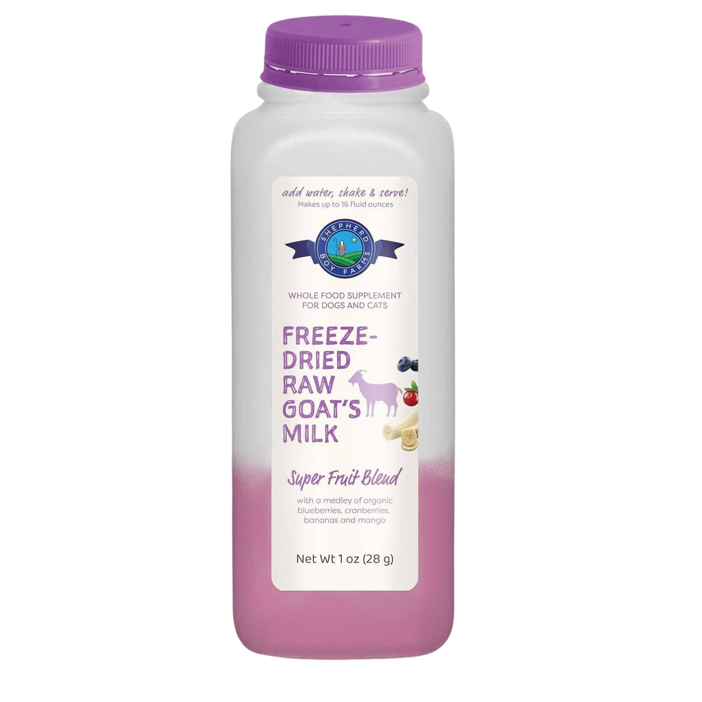 Freeze-Dried Raw Goat Milk Topper - Super Fruit Blend