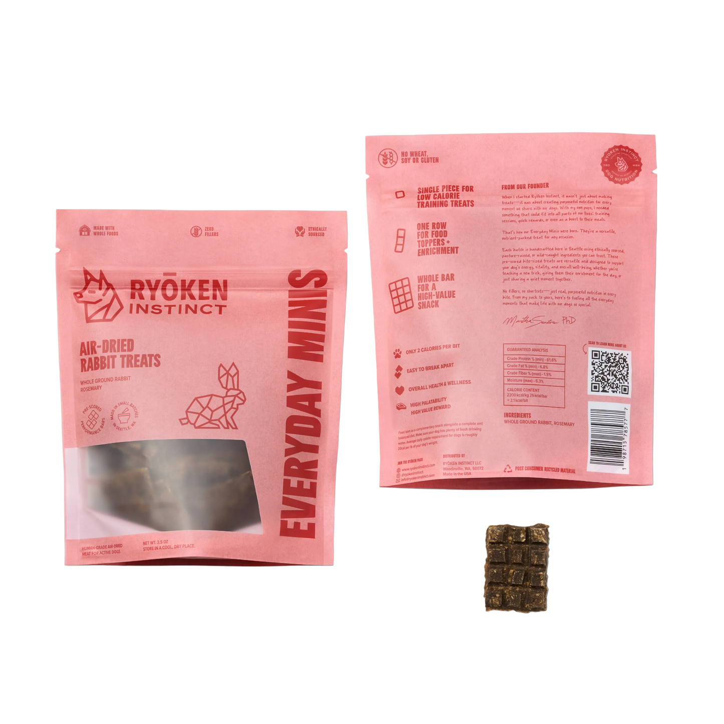 Rabbit Mini Training Treats - Low-Calorie