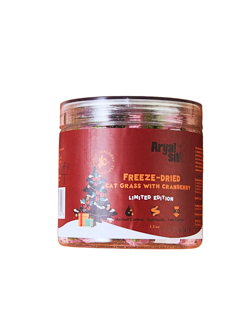 Freeze-Dried Cat Grass with Cranberry