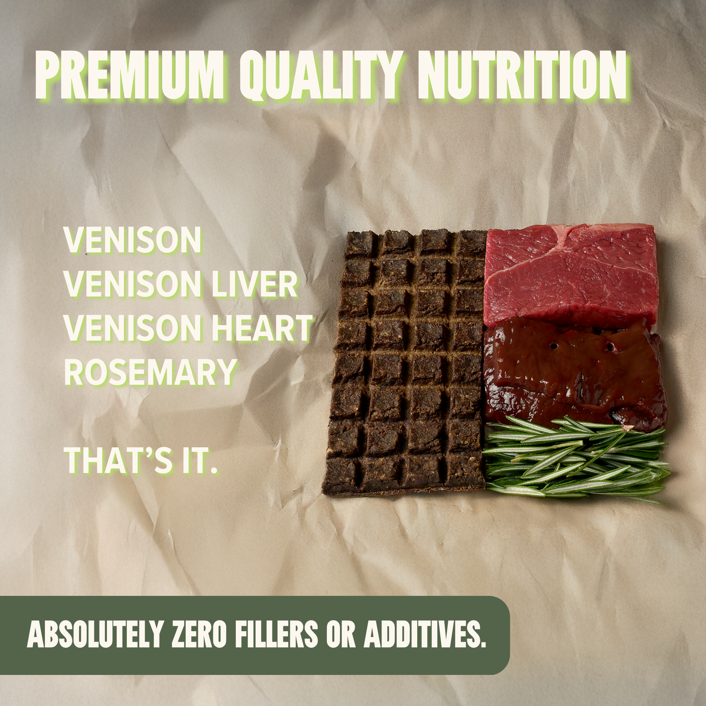 Venison Energy & Recovery Bar - Active Dogs