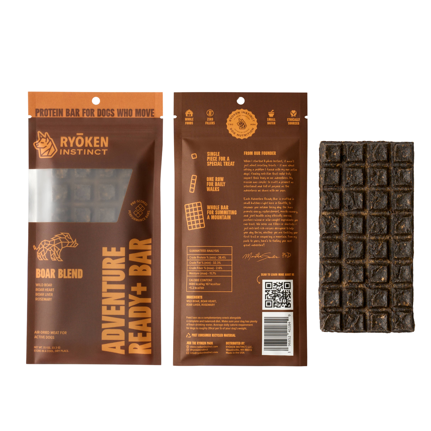 Boar Energy & Recovery Bar - Active Dogs