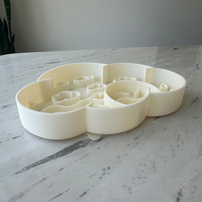 Cloud Slow Feeder Bowl - Coconut
