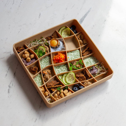 Wavies Slow Feeder Bowl - Mushroom