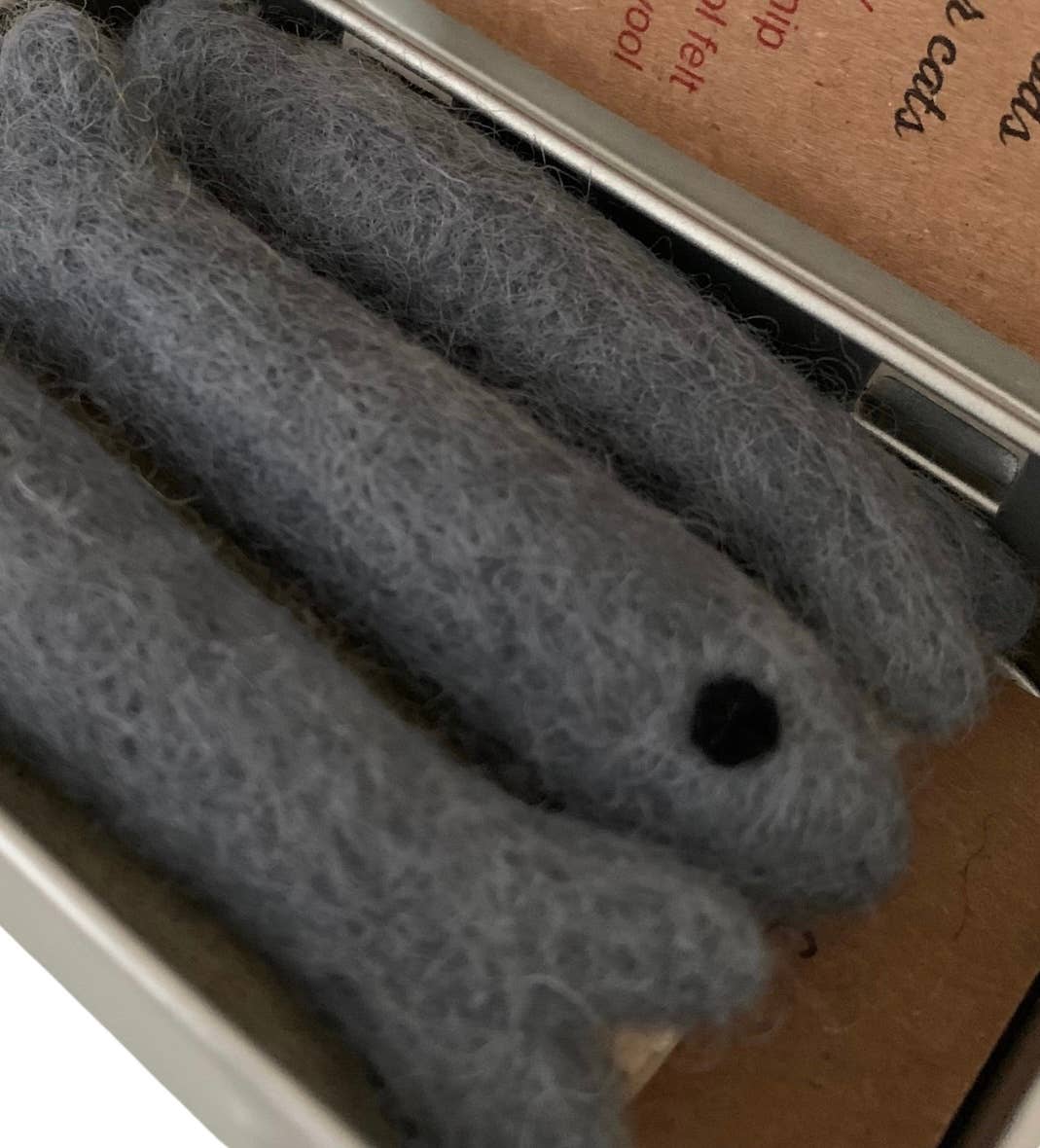 Organic Catnip Infused Wool Sardines 