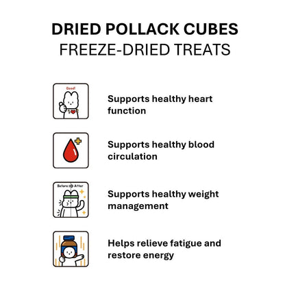 Freeze-Dried Pollack Cubes