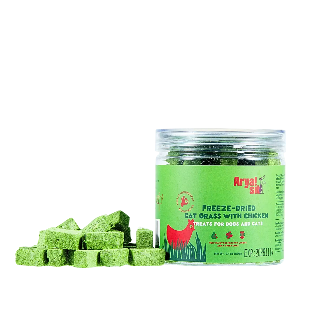Freeze-Dried Cat Grass with Chicken