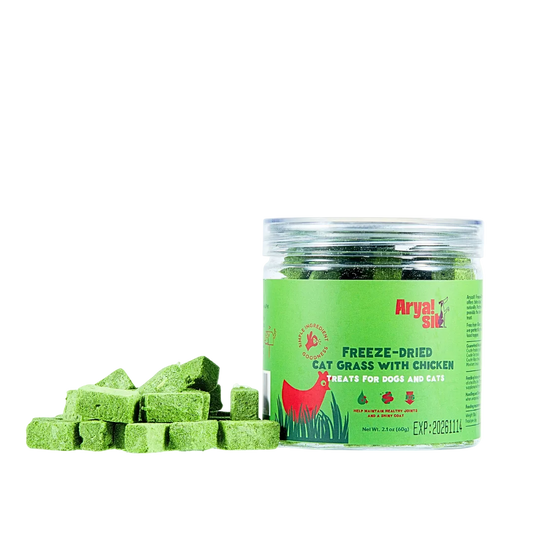 Freeze-Dried Cat Grass with Chicken
