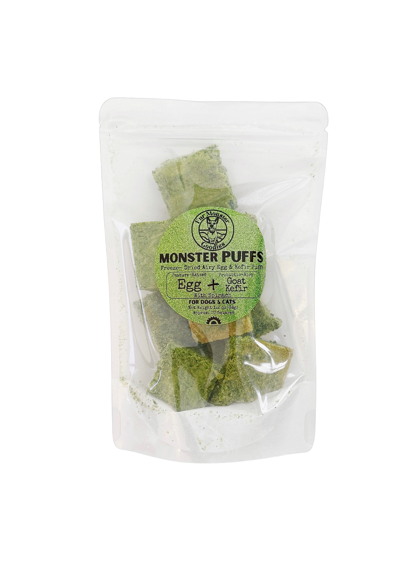 Freeze-Dried Organic Egg & Goat Kefir - Organic Spinach