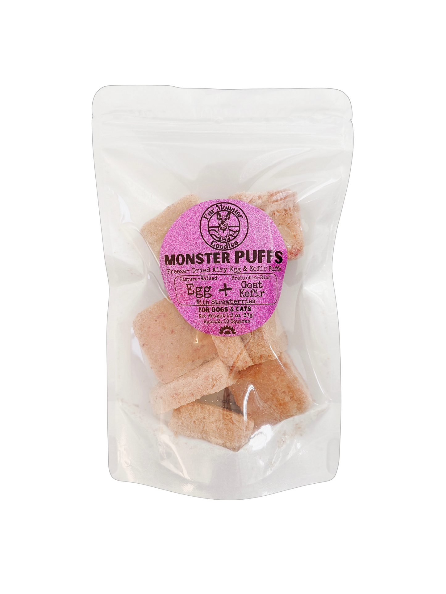 Freeze-Dried Organic Egg & Goat Kefir - Organic Strawberry