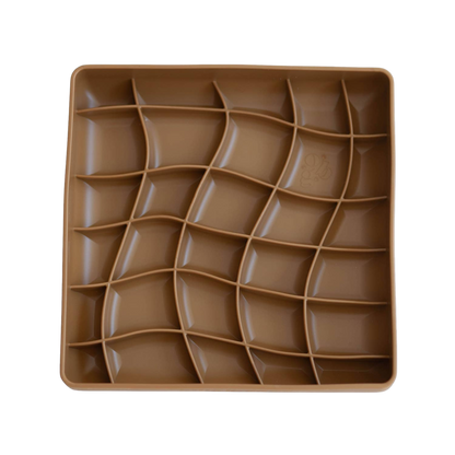 Wavies Slow Feeder Bowl - Carob