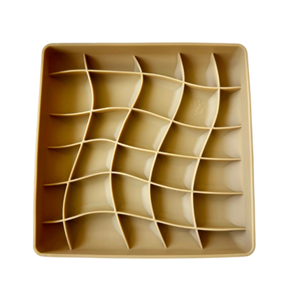 Wavies Slow Feeder Bowl - Mushroom