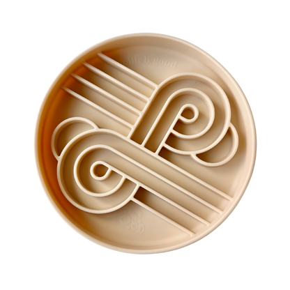 Zoomies Slow Feeder Bowl - Oatmeal